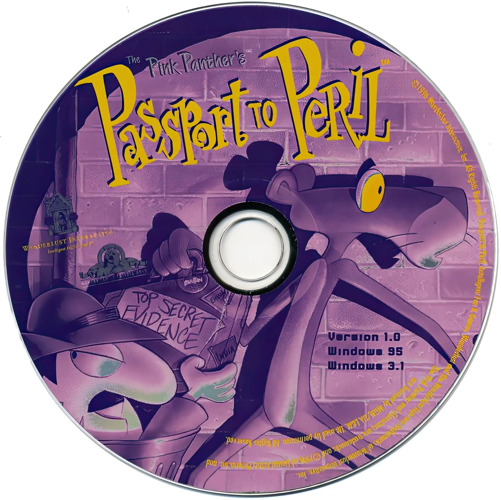 Лицензионный диск The Pink Panther Passport to Peril для Windows
